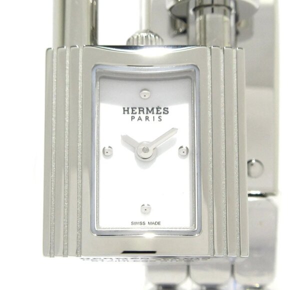 Auth HERMES Kelly Watch KE4.110/W062467WW00 3****** Silver Women's Wrist Watch - Picture 8 of 12